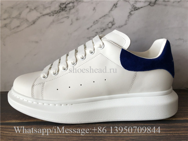 Super Quality Alexander McQueen Sneaker White Blue Suede