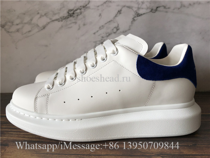 Super Quality Alexander McQueen Sneaker White Blue Suede