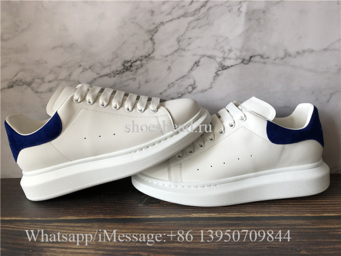Super Quality Alexander McQueen Sneaker White Blue Suede