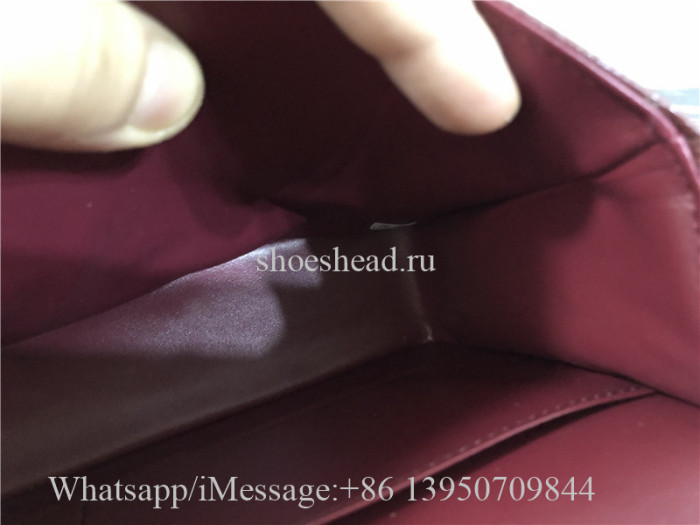 Original Quality Chanel Jumbo Caviar Double Flap Bag Wine Red 25cm
