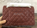 Original Quality Chanel Jumbo Caviar Double Flap Bag Wine Red 25cm