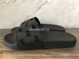 Gucci Rubber Cutout Slide Black