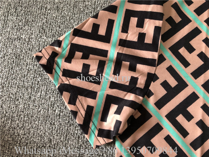Fendi Brown Green Tshirt