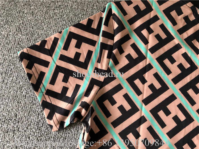 Fendi Brown Green Tshirt