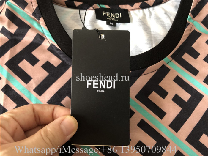 Fendi Brown Green Tshirt
