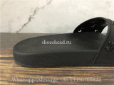 Gucci Rubber Cutout Slide Black