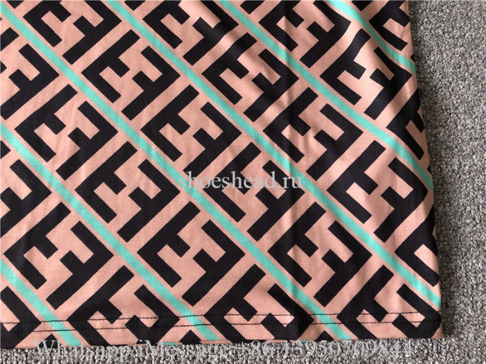 Fendi Brown Green Tshirt