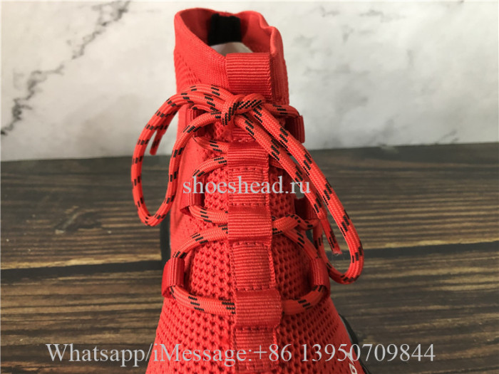 Balenciaga Speed Trainer Red Black Sole