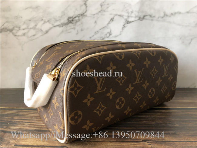 Original Louis Vuitton Brown Ebene Canvas Toiletry Bag