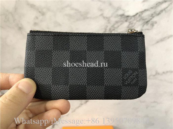 Original Louis Vuitton Black Damier Coin Purse