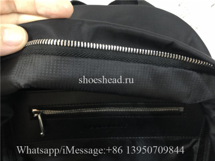 Original Burberry Logo Print Econyl Backpack Black