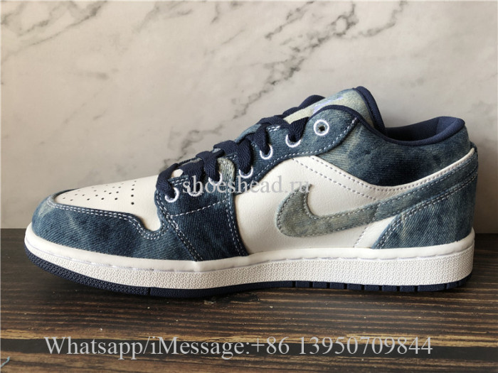 Air Jordan 1 Retro Low Washed Denim Blue