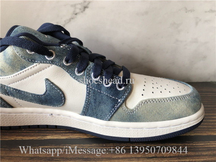Air Jordan 1 Retro Low Washed Denim Blue