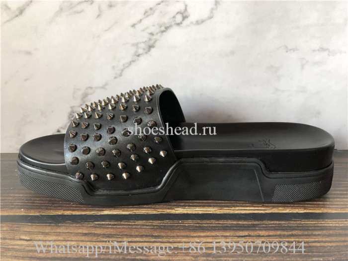 Christian Louboutin Pool Fun Flat Calf Slides