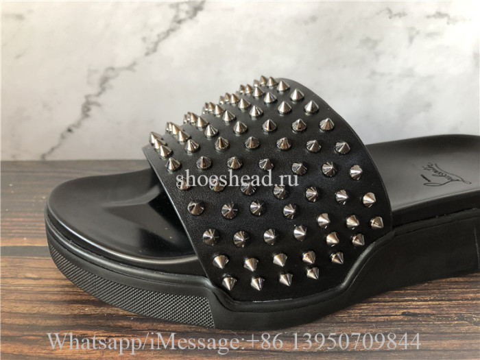 Christian Louboutin Pool Fun Flat Calf Slides