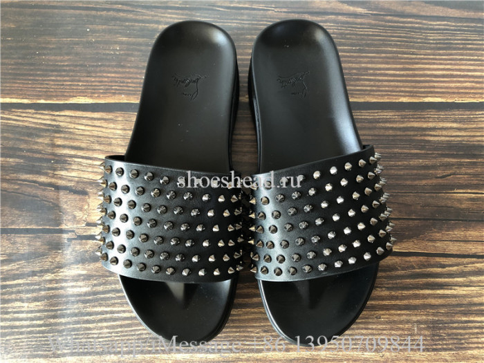 Christian Louboutin Pool Fun Flat Calf Slides