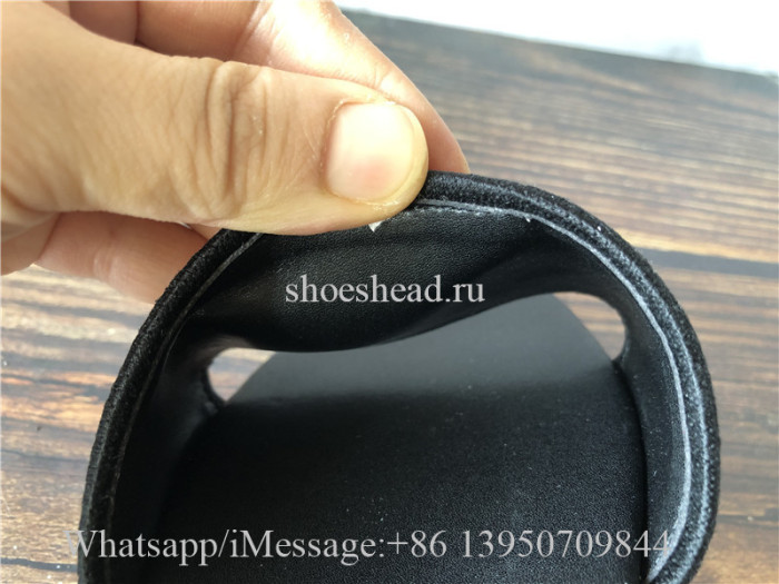 Christian Dior Embroidered Dway Sandals Slides Black