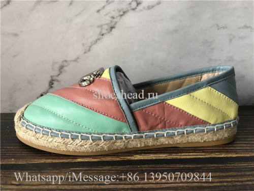 Gucci Pilar Leather Espadrilles Shoes