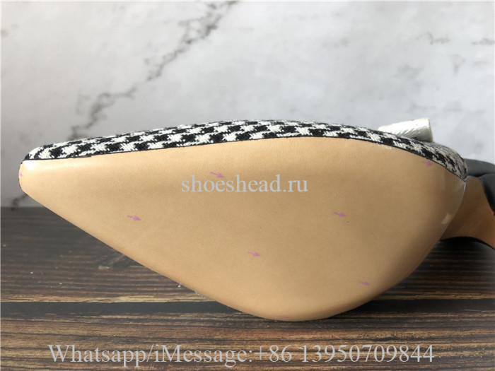 Christian Dior J'Adior Wool Houndstooth Pumps