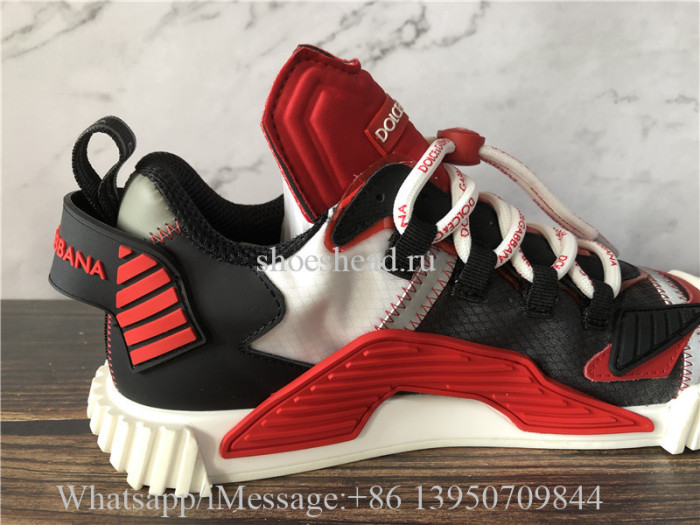 Dolce & Gabbana NS1 Slip-on Sneakers Black Red