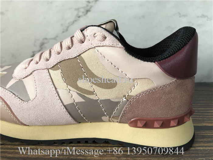 Valentino Camo Runner Shoes Pink
