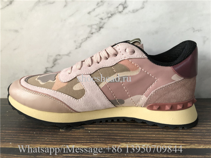 Valentino Camo Runner Shoes Pink