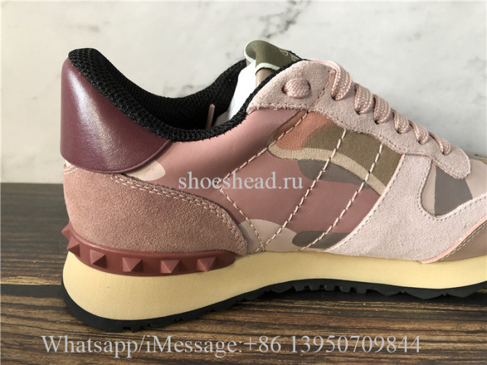 Valentino Camo Runner Shoes Pink