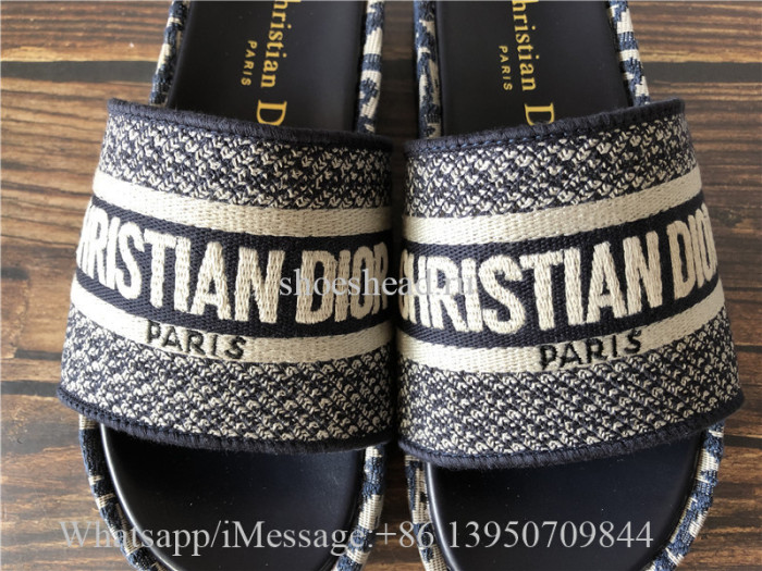 Christian Dior Navy Blue Sandals