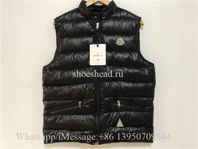 Moncler Black Down Vest Jacket