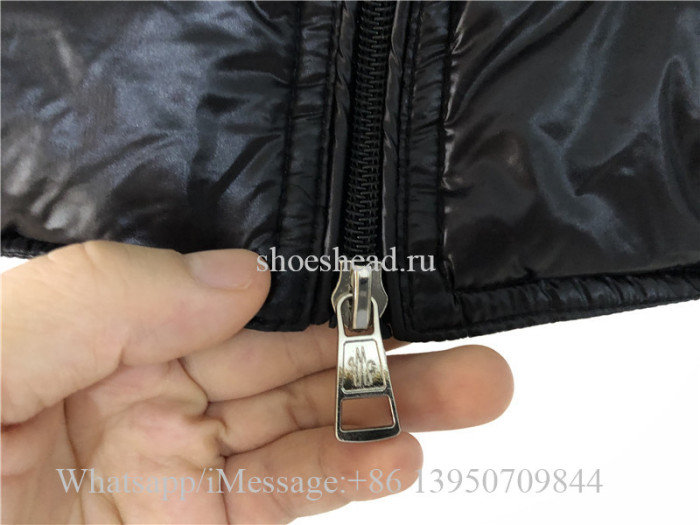 Moncler Black Down Vest Jacket