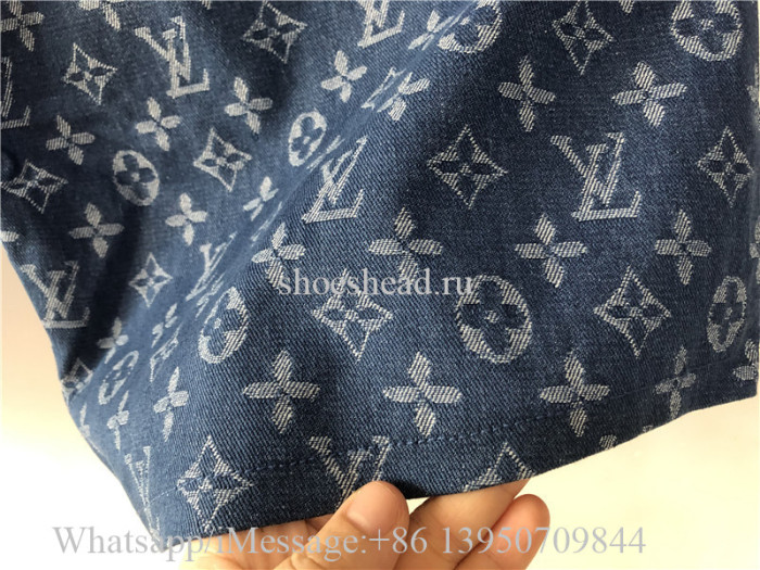 Louis Vuitton Blue Denim Shorts