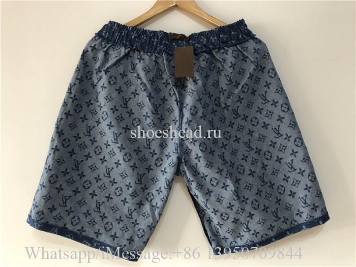 Louis Vuitton Blue Denim Shorts