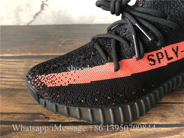 Super Quality Adidas Yeezy Boost 350 V2 Black Red Stripe