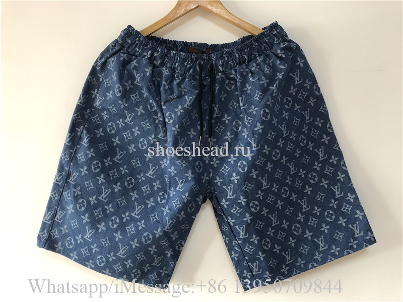 Louis Vuitton Blue Denim Shorts