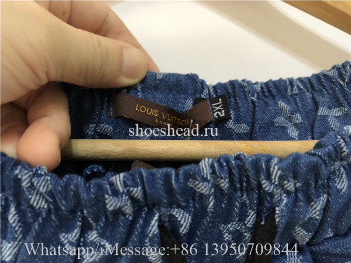 Louis Vuitton Blue Denim Shorts