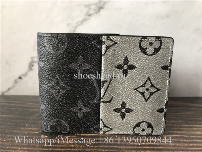 Original Louis Vuitton Multiple Wallet Eclipse Silver M63025