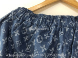 Louis Vuitton Blue Denim Shorts