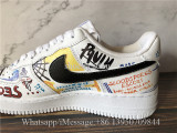 Custom Vlone x Pauly x Nike Air Force 1 Low Mase White