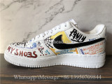 Custom Vlone x Pauly x Nike Air Force 1 Low Mase White