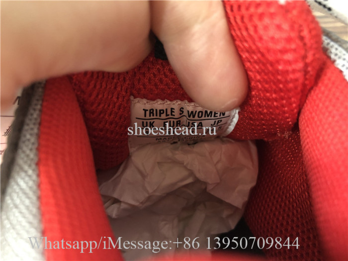 Balenciaga Triple S Trainer Red Cream