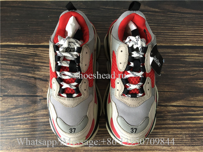 Balenciaga Triple S Trainer Red Cream