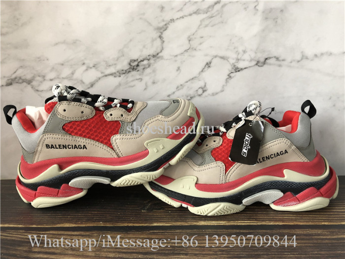 Balenciaga Triple S Trainer Red Cream
