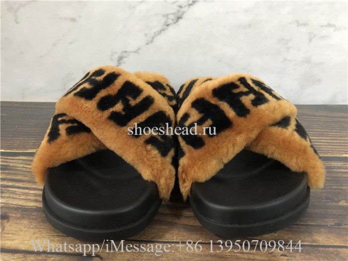 Fendi Roma Fur Slides
