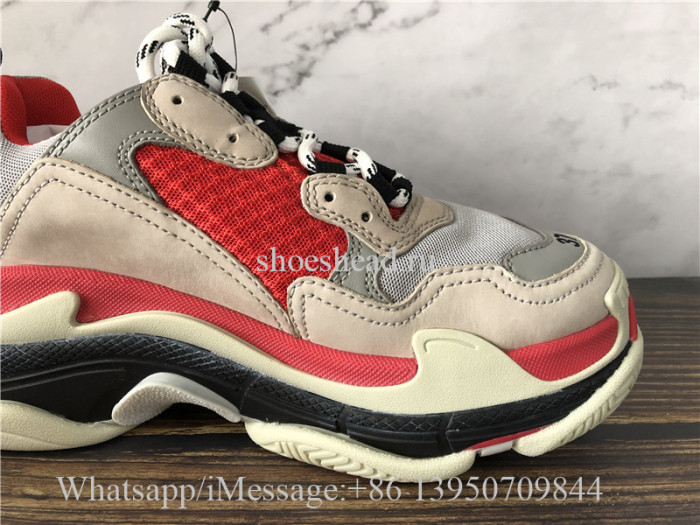 Balenciaga Triple S Trainer Red Cream