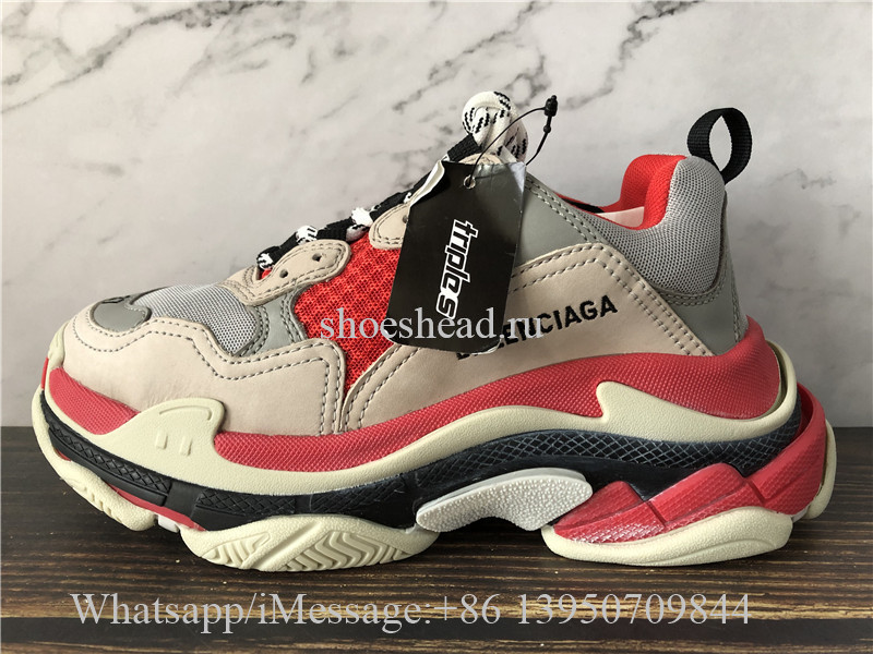 Balenciaga Triple S Trainer Red Cream
