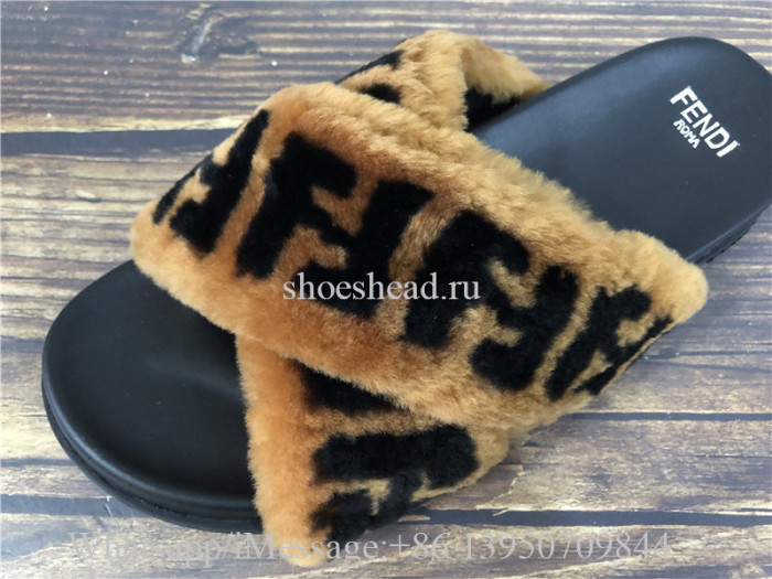 Fendi Roma Fur Slides