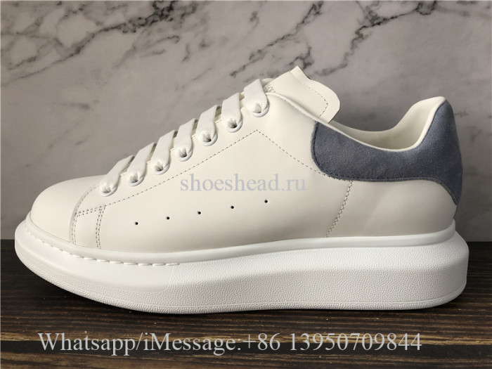 Super Quality Alexander McQueen Oversized Sneaker White Light Blue Suede