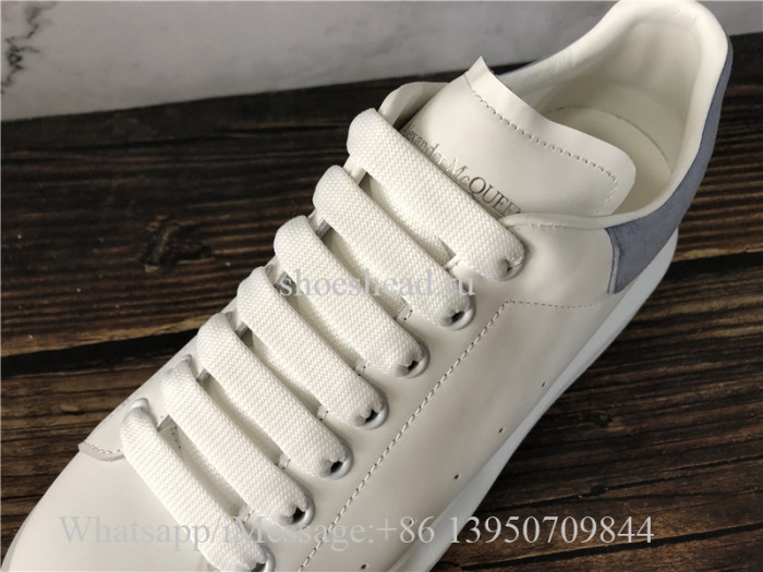 Super Quality Alexander McQueen Oversized Sneaker White Light Blue Suede