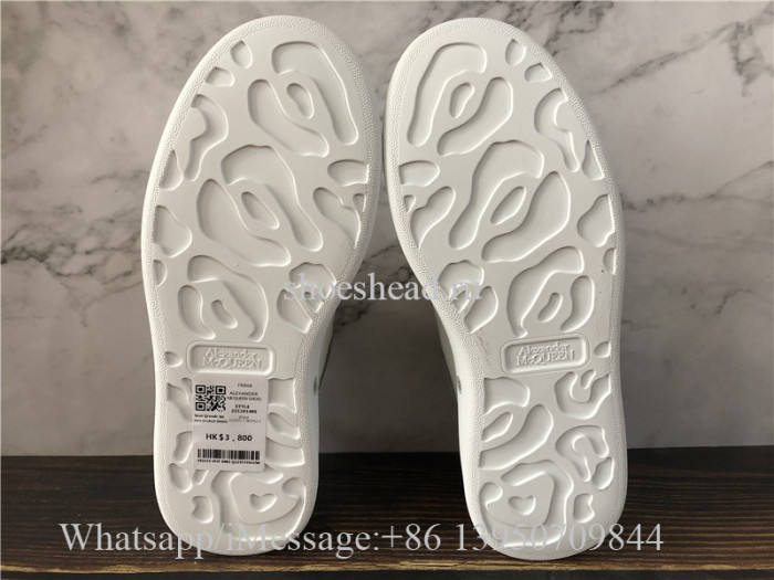 Super Quality Alexander McQueen Oversized Sneaker White Light Blue Suede