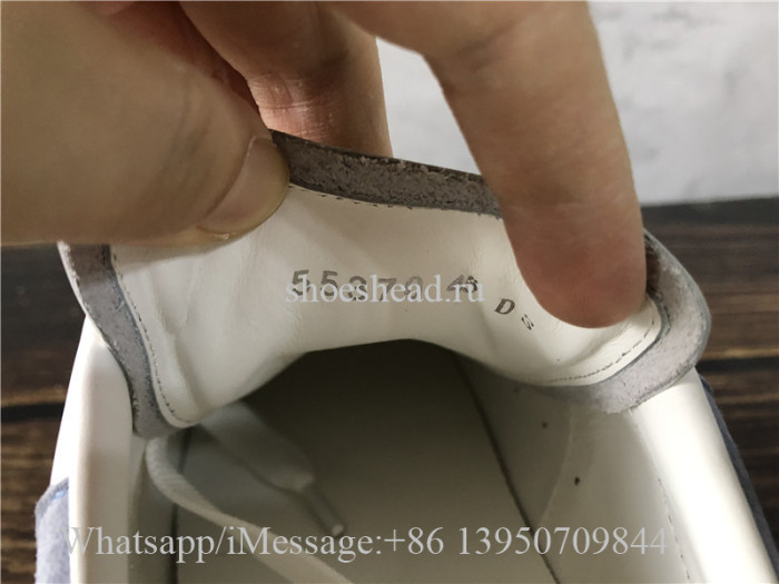 Super Quality Alexander McQueen Oversized Sneaker White Light Blue Suede